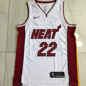 Maillot de Basket #22 Butler Miami Heat authentique Blanc